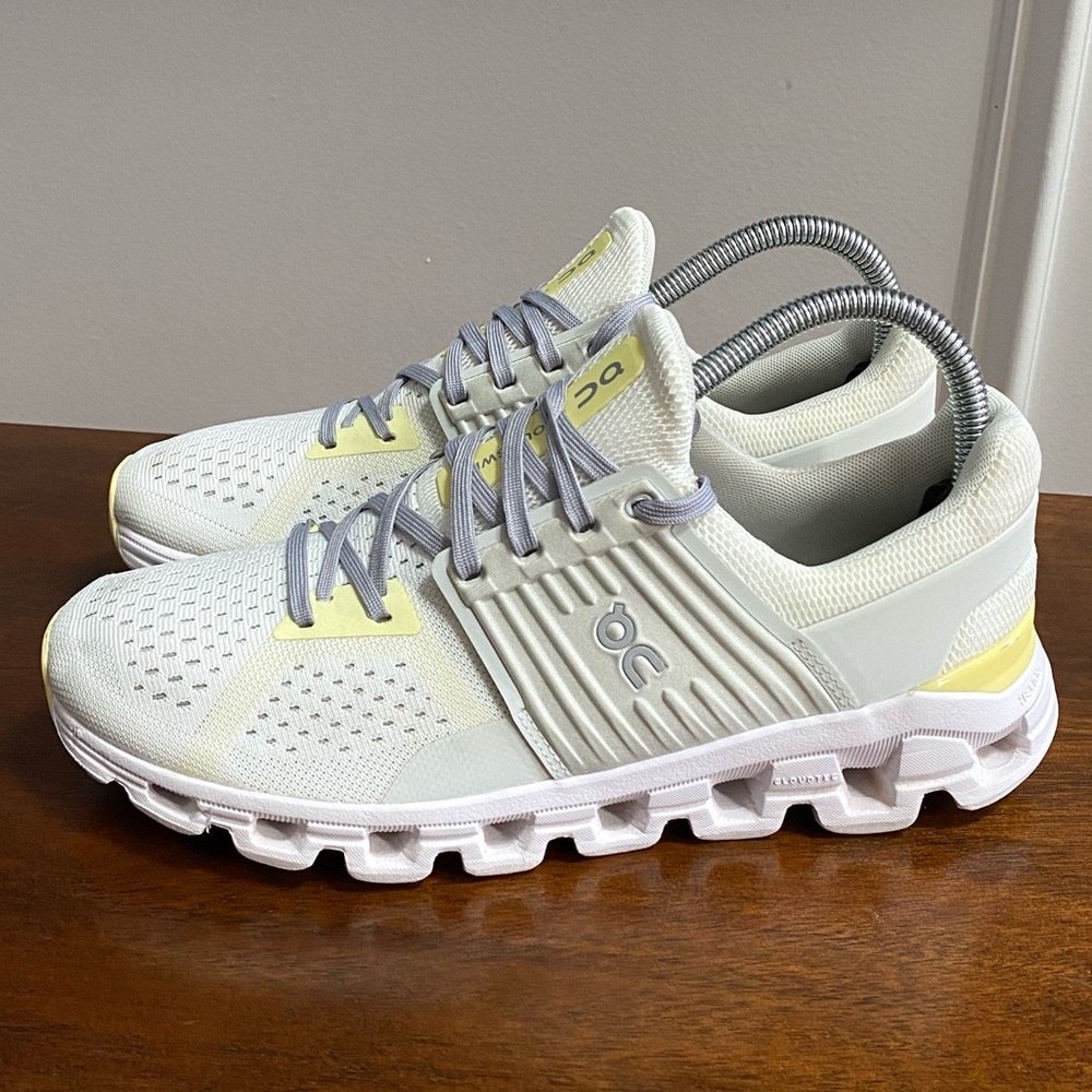 ON Running Cloudswift White Limelight Shoe Women’s Sneaker Size 8